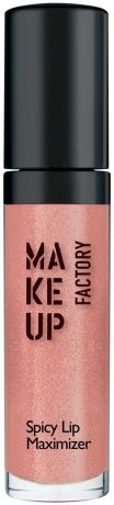 Make up Factory Spicy Lip Maximizer Блеск для увеличения объема губ с экстрактом перца чили №05, цвет: бледно-розовый прозрачный, 8 мл