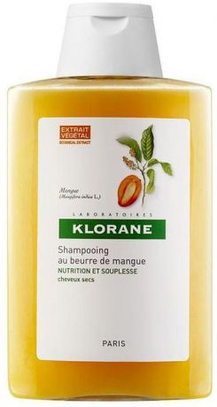 Klorane Шампунь с маслом манго для сухих, поврежденных волос, 100 мл