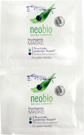 Neobio увлажняющая маска для лица, 15 мл