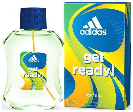 Adidas Туалетная вода "Get Ready!", мужская, 100 мл