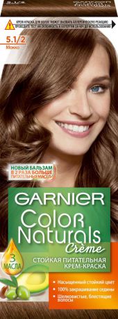 Garnier Стойкая питательная крем-краска для волос "Color Naturals", оттенок 5.1/2, Мокко