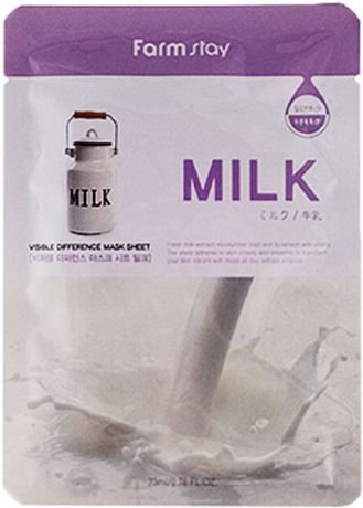 FarmStay Тканевая маска с молочными протеинами, 23 г