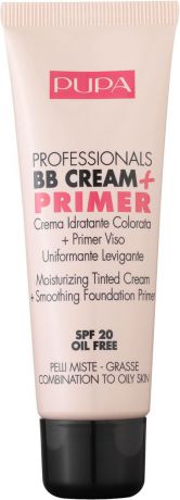 Тональный крем Pupa Professionals BB-Cream + Primer, оттенок №02 Для среднего тона кожи, 50 мл