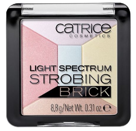 Catrice Хайлайтер мультицветный 5 в 1 Light Spectrum Strobing Brick 30 Candy Cotton, цвет: разноцветный