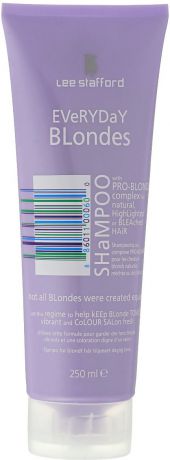 Lee Stafford Шампунь для осветленных волос для ежедневного применения "Bleach Blonde", 250 мл