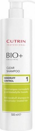 Шампунь для волос Cutrin Bio+ Clear Shampoo, против перхоти для нормальных и окрашенных волос, 500 мл