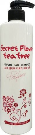 Шампунь для волос Bosnic Secret Flower Tea Tree, парфюмированный, со сладким цветочным ароматом, 500 мл