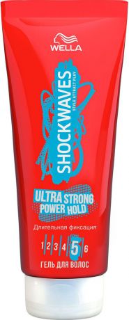 Гель для волос Wella Shockwaves Ultra Strong Power Hold, 200 мл