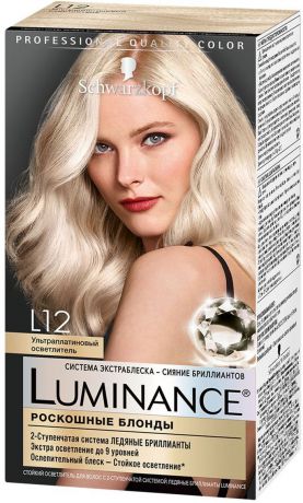 Краска для волос Luminance Color "Ультра платиновый осветлитель", L12, 145 мл + 20 г