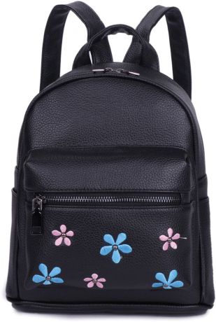 Рюкзак женский OrsOro, цвет: черный, 23 x 28 x 11 см. DS-872/1