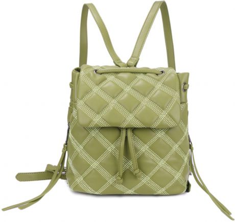 Рюкзак женский OrsOro, цвет: оливковый, 20 x 20 x 13 см. DS-881/4