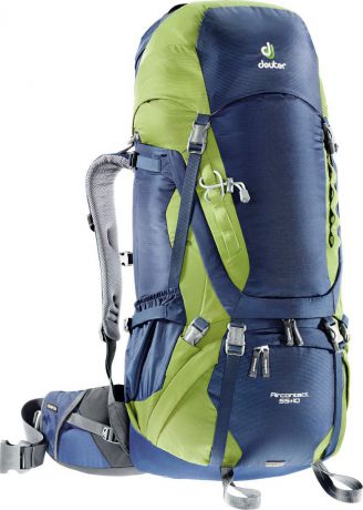 Рюкзак туристический Deuter "Aircontact ", цвет: зеленый, 55 л