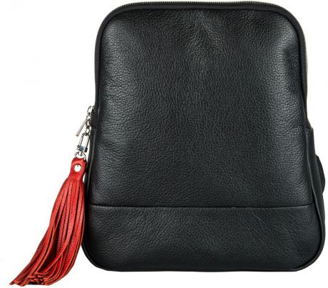 Сумка-рюкзак женская Fabula, цвет: черный, красный. S.141/1.BK