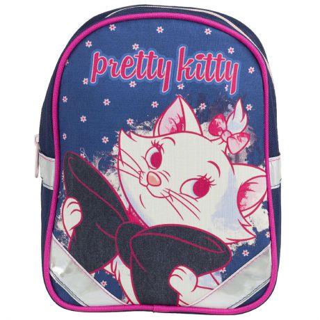 Рюкзак детский Kinderline "Marie Cat", цвет: синий, белый, розовый