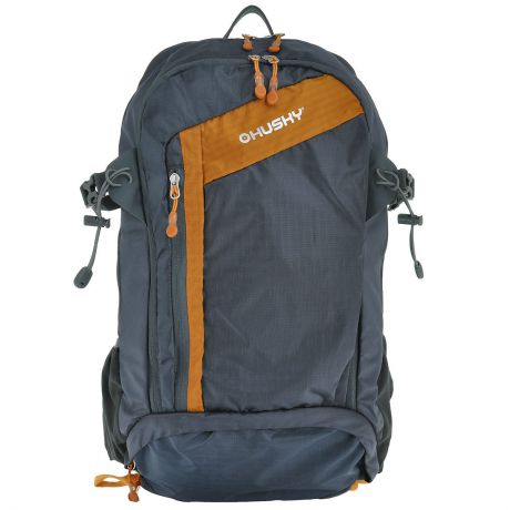 Рюкзак туристический Husky "Scampy", цвет: серый, оранжевый, объем 35 л