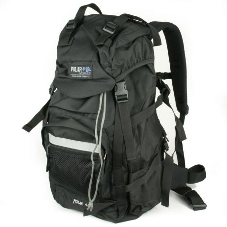 Рюкзак экспедиционный "Polar", цвет: черный, 45 л. П301-05