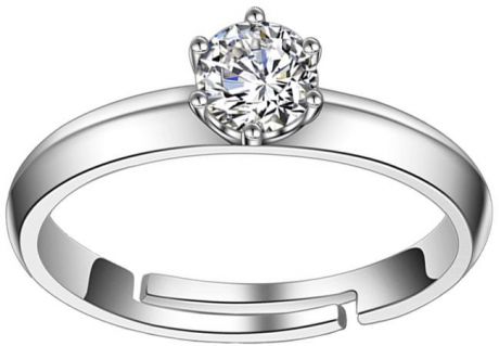 Кольцо женское Ice&High, цвет: серебряный, белый. ZR888391