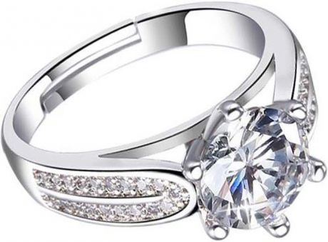 Кольцо женское Ice&High, ZR888429, серебристый, белый, размер 17-20