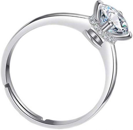 Кольцо женское Ice&High, ZR888428, серебристый, белый, размер 17,5-20