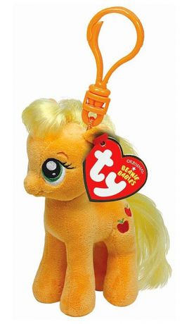 TY Мягкая игрушка-брелок Пони Apple Jack 10 см