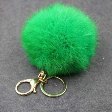 Брелок Vebtoy "Пушистый шарик", цвет: зеленый. БР-011