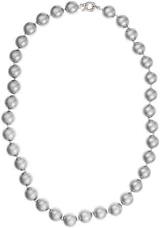 Бусы Art-Silver, цвет: серый металлик, длина 55 см. МАЙ31455-905