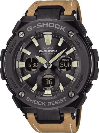 Наручные часы мужские Casio G-Shock, цвет: черный, коричневый. GST-W120L-1B