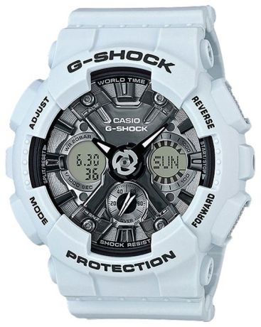 Часы наручные женские Casio "G-Shock", цвет: голубой, черный. GMA-S120MF-2A