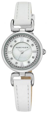 Часы наручные женские Anne Klein, цвет: белый, серебристый. 2383 MPWT