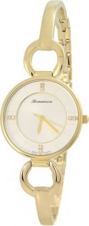Часы наручные женские Romanson, цвет: золотистый. RM7A04LLG(WH)