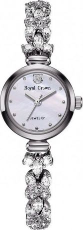 Часы наручные женские "Royal Crown", цвет: серебристый. 2505-B21-RDM-5