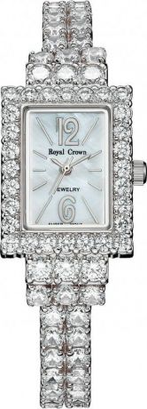 Часы наручные женские "Royal Crown", цвет: серебристый. 3584-RDM-5