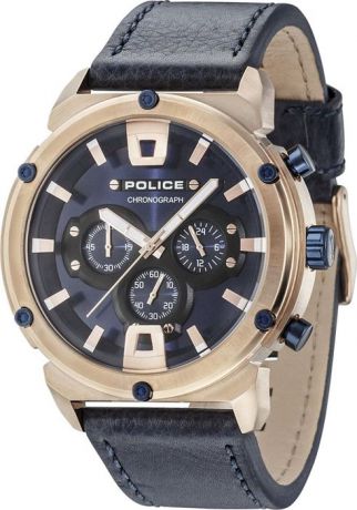 Наручные часы мужские Police, цвет: темно-синий. PL.15047JSR/03