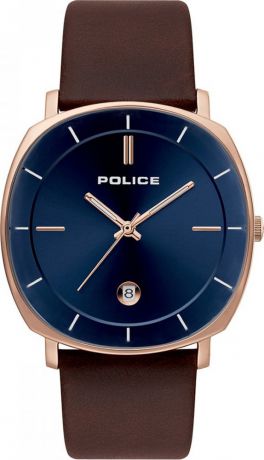 Наручные часы мужские Police, цвет: коричневый. PL.15099JSR/03A