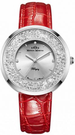 Часы женские наручные Mikhail Moskvin "Каприз", цвет: серебряный, красный. 1146A1L1/3