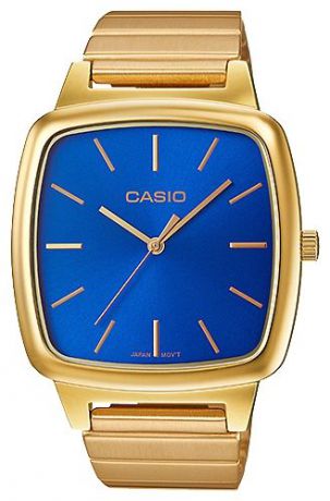 Часы наручные женскиие Casio "Collection", цвет: золотой, синий. LTP-E117G-2A