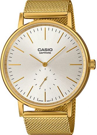 Часы наручные женские Casio "Collection.", цвет: золотой, белый. LTP-E148MG-7A