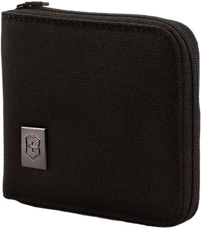 Бумажник Victorinox "Tri-Fold Wallet", на молнии, цвет: темно-коричневый. 31172601
