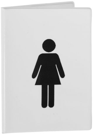 Обложка для паспорта женская Эврика "Для девочек", цвет: белый, черный. 92581
