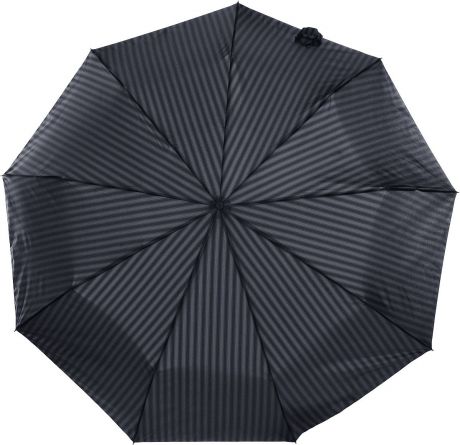 Зонт мужской Zest, автомат, 3 сложения, цвет: темно-серый, серый. 13953-1