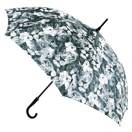 Зонт-трость женский "Vogue", автомат, цвет: бело-зеленый. 151 V