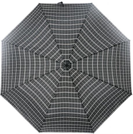 Зонт мужской Magic Rain, автомат, 3 сложения, цвет: черный, белый, темно-коричневый. 7025-1701