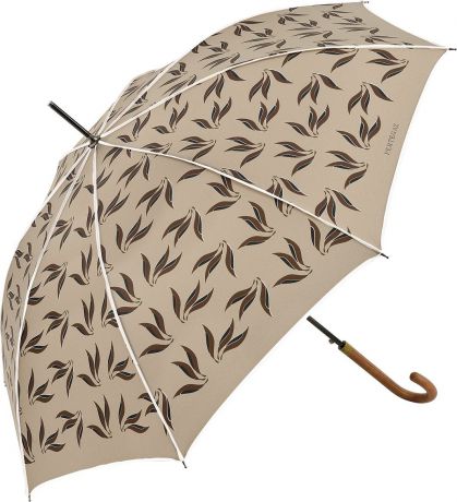 Зонт-трость мужской PERTEGAZ, полуавтомат, цвет: бежевый. 84176-1