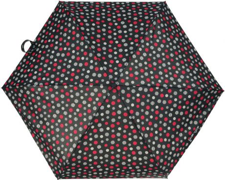 Зонт женский Isotoner, автомат, 4 сложения, цвет: черный, фуксия, серый. 09145-0813