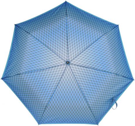 Зонт женский Fabretti, автомат, 3 сложения, цвет: синий. P-17100-1