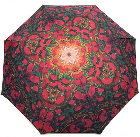 Зонт женский Stilla, автомат, 3 сложения, цвет: красный, зеленый. 728/2 mini