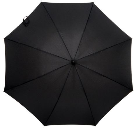 Зонт-трость мужской "Zest", полуавтомат, цвет: черный. 41610