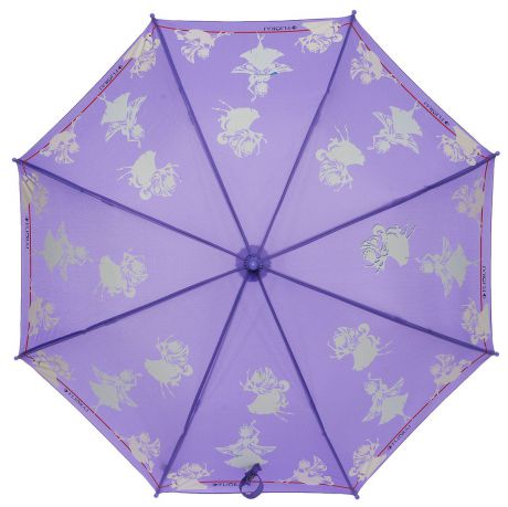 Зонт-трость детский Flioraj, механика, цвет: фиолетовый. 051202