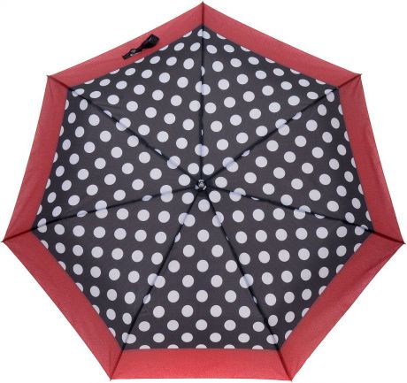 Зонт женский Fabretti, автомат, 3 сложения, цвет: черный. P-18105-4