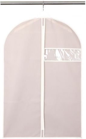 Чехол для одежды "Handy Home", с окошком, цвет: бежевый, 60 x 90 см